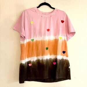 Sam & Lili Paris Love Tye-Dye T-Shirt (X-Large) PLUS Manuel Canovas TOP